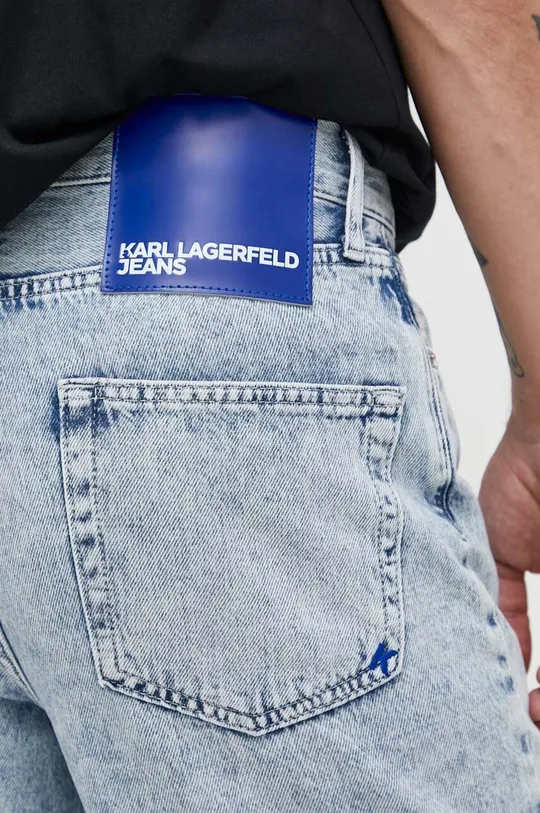 μπλε Τζιν σορτς Karl Lagerfeld Jeans