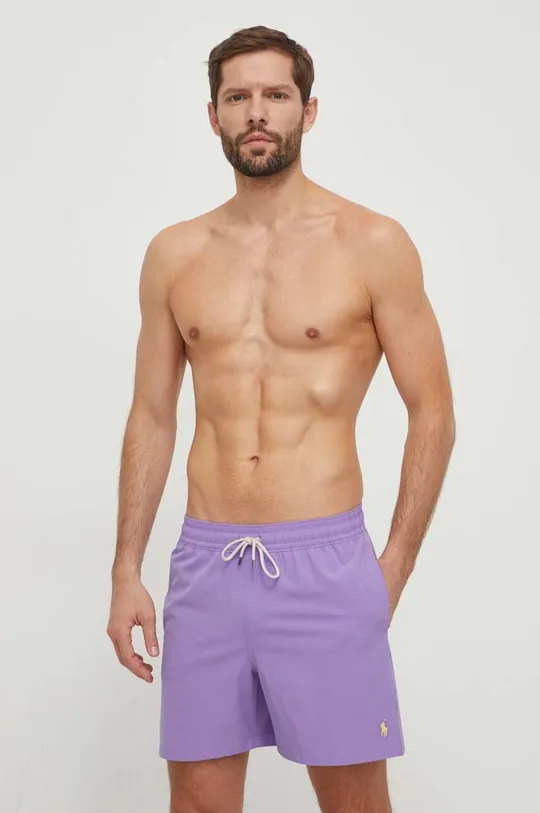 fialová Plavkové šortky Polo Ralph Lauren Pánsky