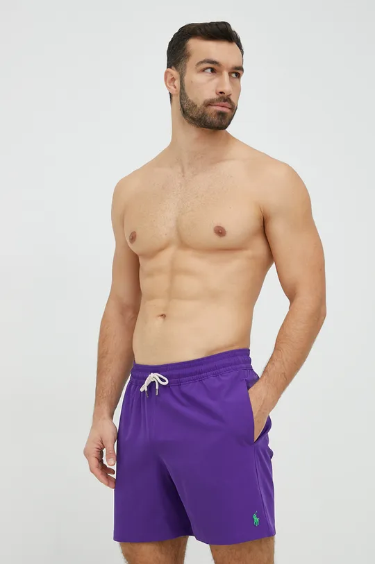 vijolična Kopalne kratke hlače Polo Ralph Lauren Moški