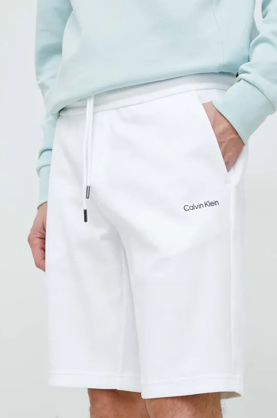 λευκό Σορτς Calvin Klein Ανδρικά