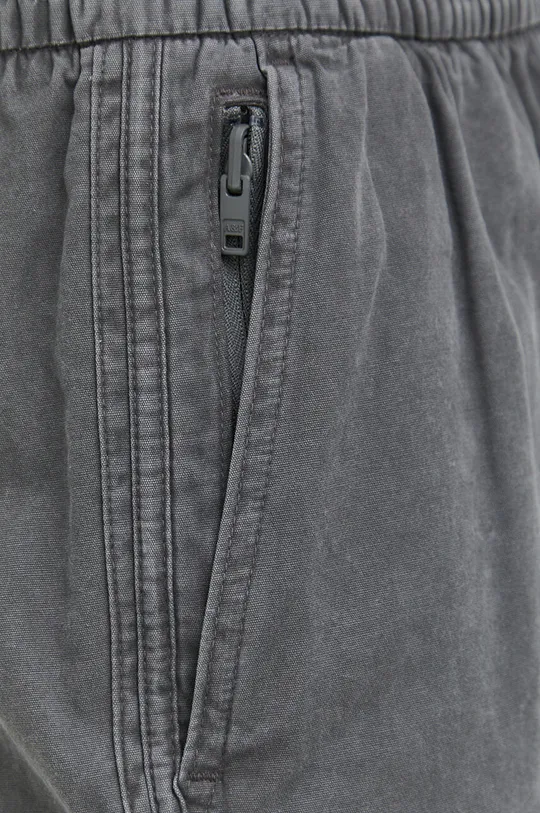siva Pamučne kratke hlače Abercrombie & Fitch