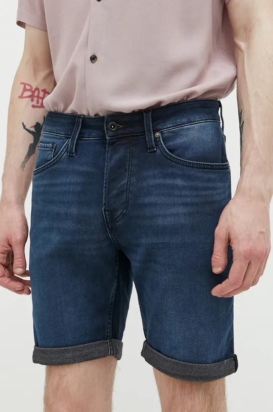 granatowy Jack & Jones szorty jeansowe JJIRICK Męski