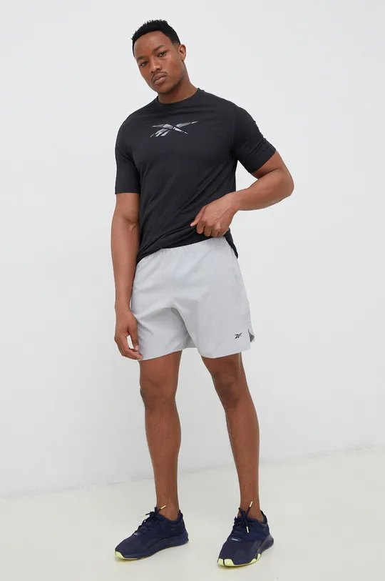 Kratke hlače za vadbo Reebok Speed 3.0 siva