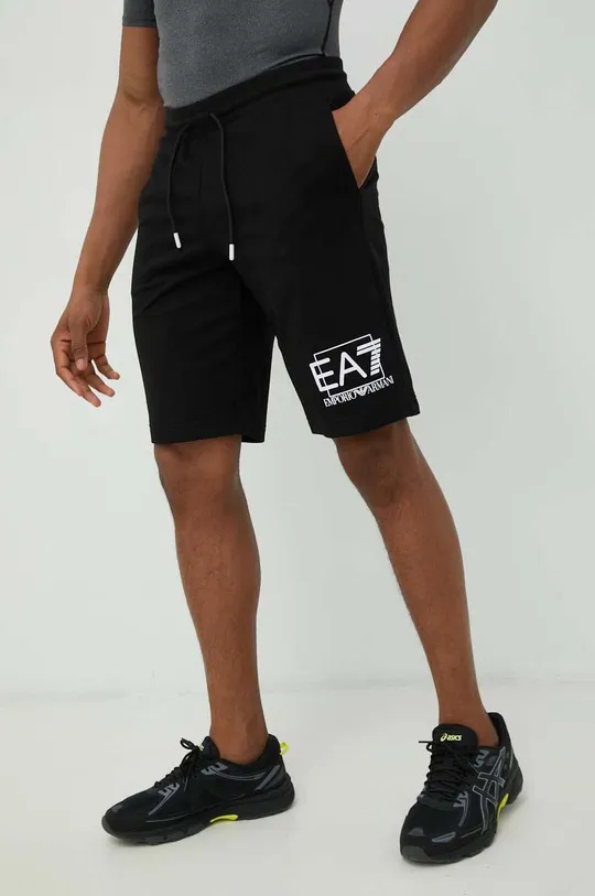 Kratke hlače EA7 Emporio Armani črna