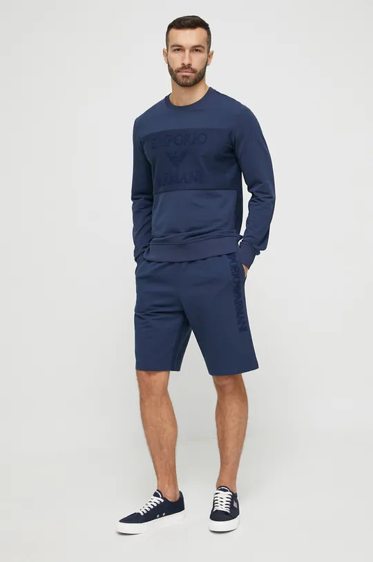 Σορτς Emporio Armani Underwear σκούρο μπλε