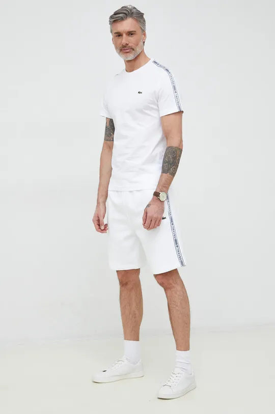 Lacoste shorts white