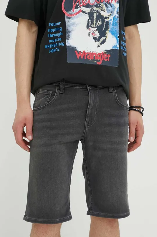 grigio Mustang pantaloncini di jeans Uomo