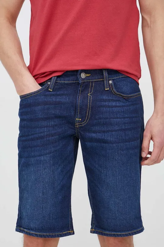 mornarsko modra Jeans kratke hlače Guess Moški