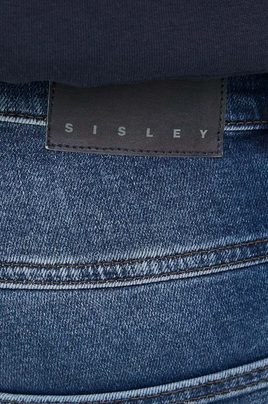 modra Jeans kratke hlače Sisley