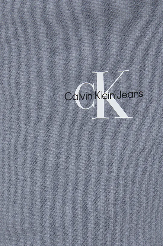 modra Bombažne kratke hlače Calvin Klein Jeans