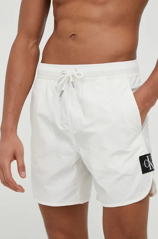 biały Calvin Klein Jeans szorty kąpielowe Męski
