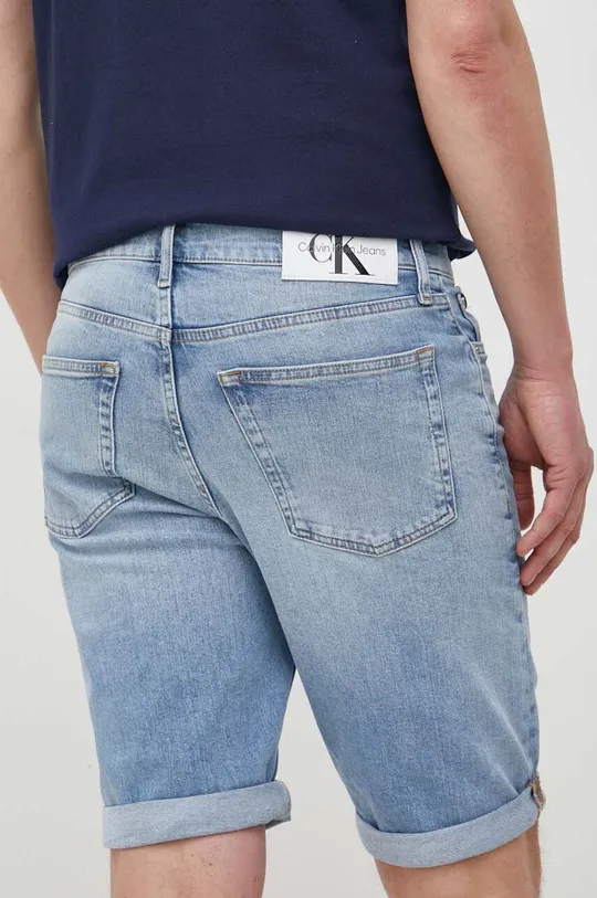 Rifľové krátke nohavice Calvin Klein Jeans  99 % Bavlna, 1 % Elastan