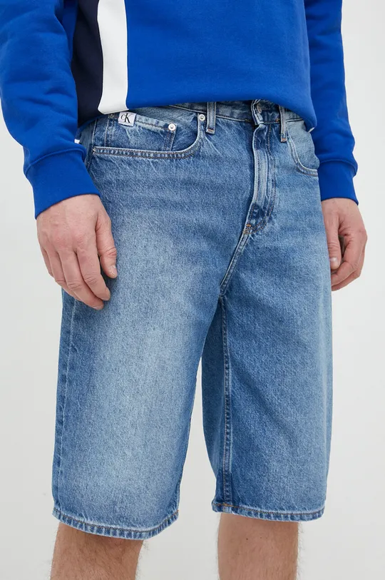 niebieski Calvin Klein Jeans szorty jeansowe Męski