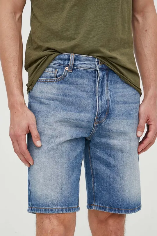 modra Jeans kratke hlače United Colors of Benetton Moški
