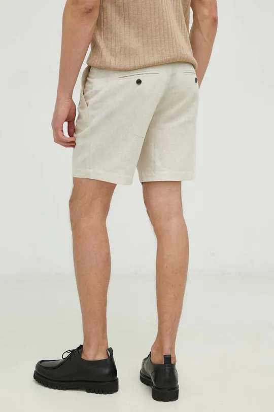 Bruuns Bazaar pantaloncini in lino Lino Germain 55% Lino, 45% Cotone