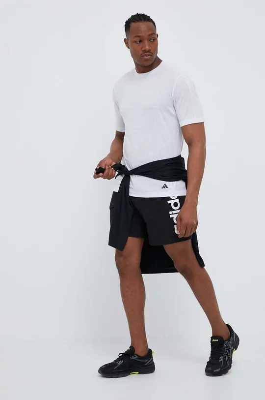 Kratke hlače za vadbo adidas črna