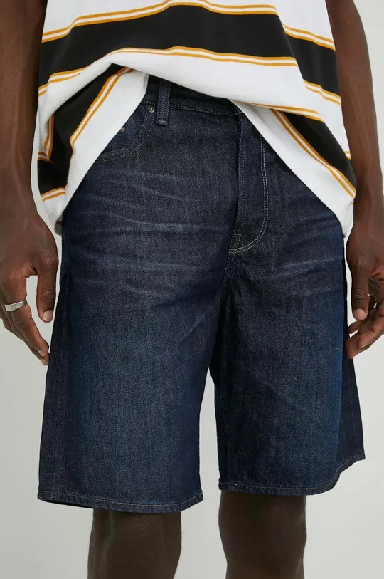 granatowy G-Star Raw szorty jeansowe Męski