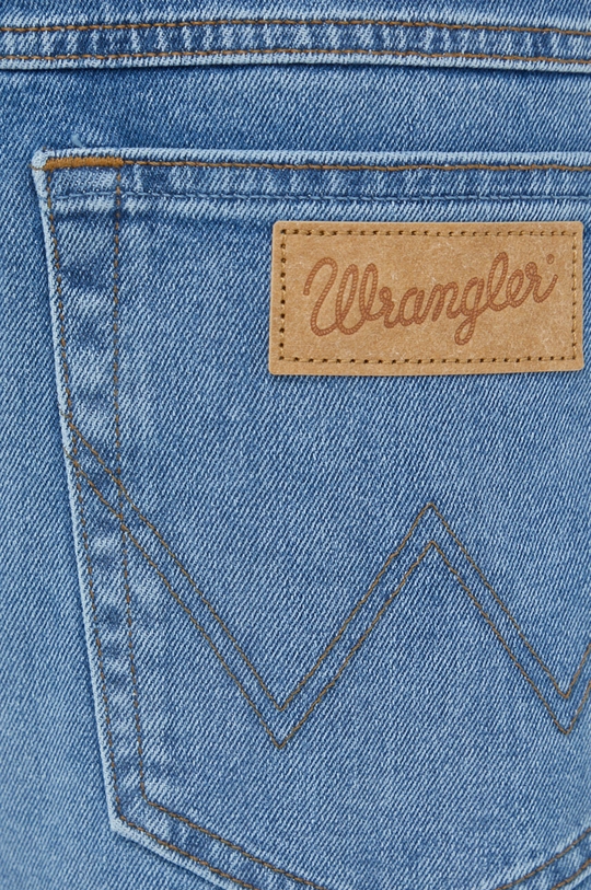 niebieski Wrangler szorty jeansowe