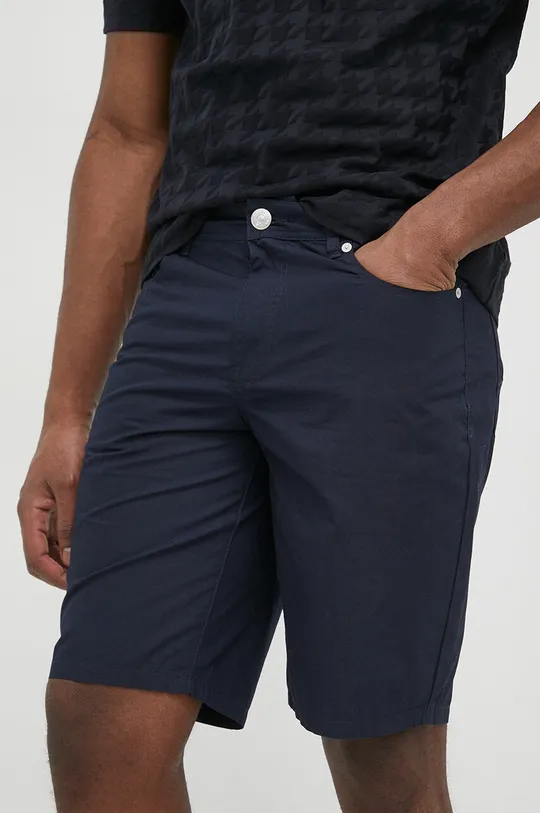 mornarsko modra Bombažne kratke hlače Armani Exchange Moški
