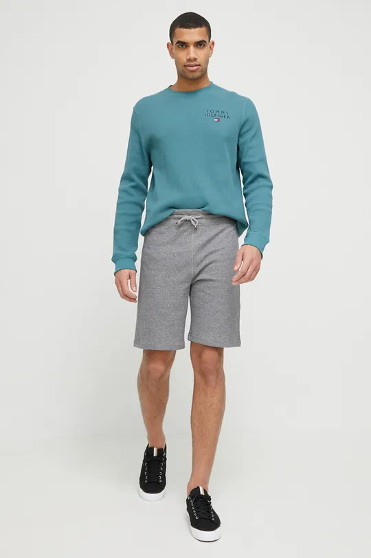 Homewear kratke hlače Tommy Hilfiger siva