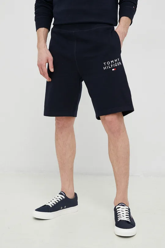 Homewear kratke hlače Tommy Hilfiger mornarsko plava