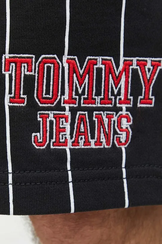 μαύρο Βαμβακερό σορτσάκι Tommy Jeans