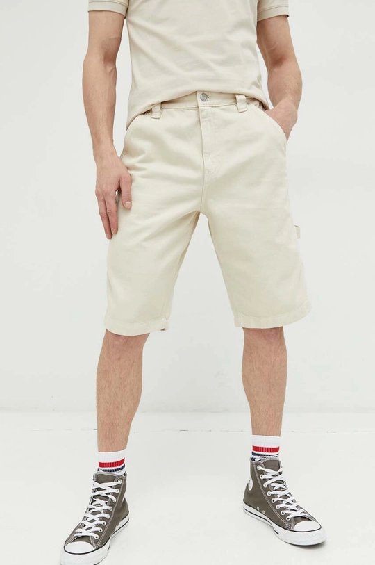 beige Tommy Jeans pantaloncini di jeans Uomo