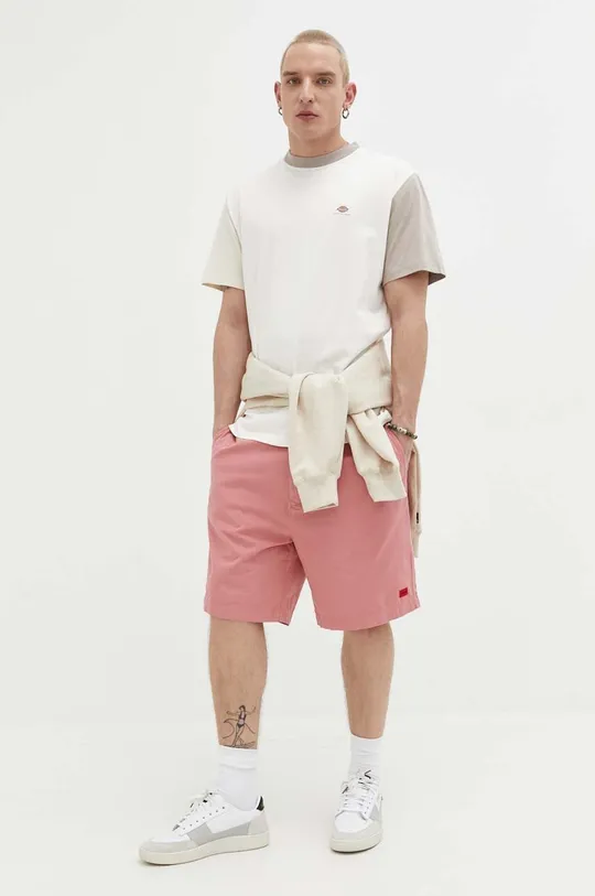 Хлопковые шорты HUGO розовый