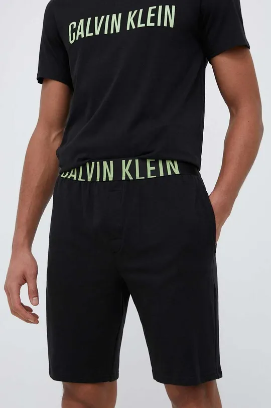 μαύρο Σορτς πιτζάμας Calvin Klein Underwear Ανδρικά