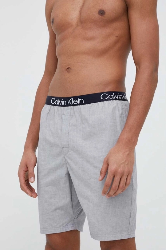 Pižama kratke hlače Calvin Klein Underwear siva