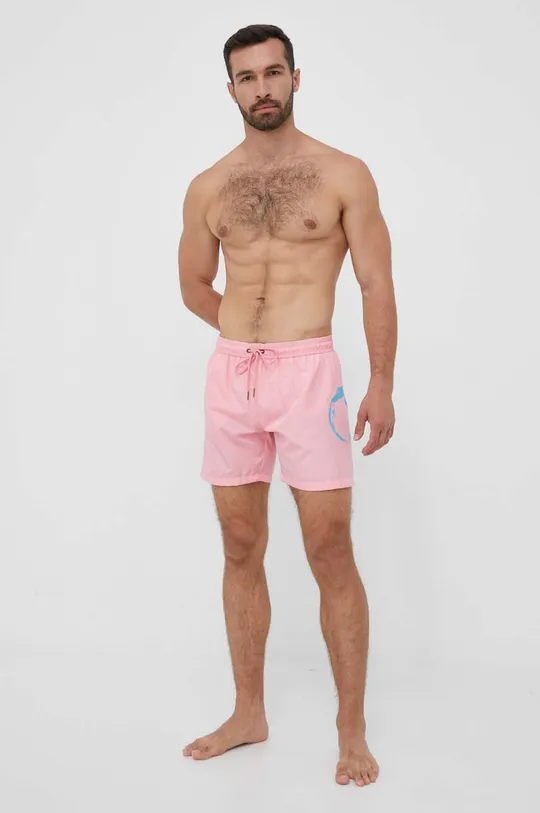 Kratke hlače za kupanje Trussardi roza