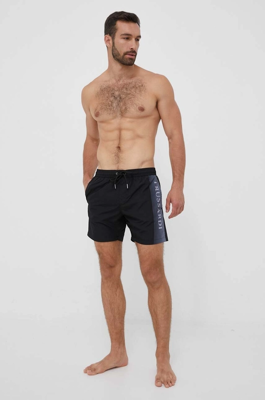 Trussardi pantaloncini da bagno nero