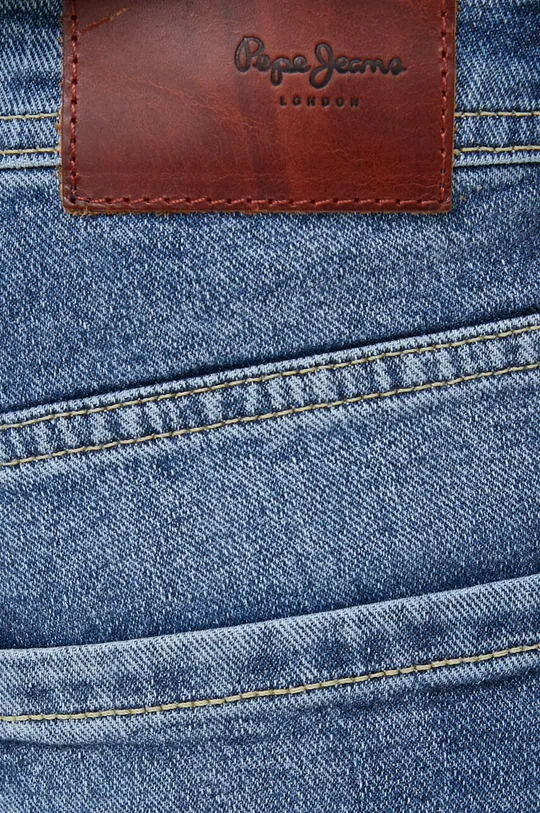 modrá Rifľové krátke nohavice Pepe Jeans Cash