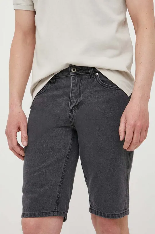 grigio Lindbergh pantaloncini di jeans Uomo