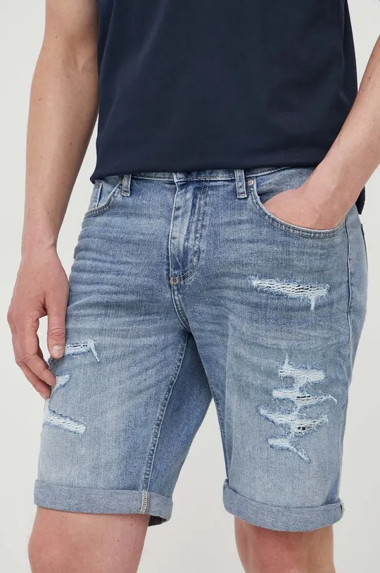 modra Jeans kratke hlače Lindbergh Moški