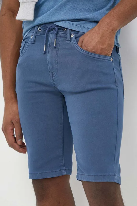 modrá Rifľové krátke nohavice Pepe Jeans Jagger