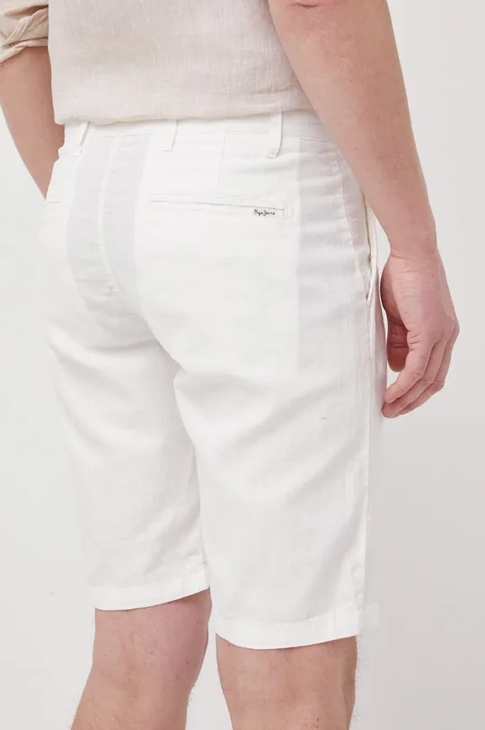 Kratke hlače s dodatkom lana Pepe Jeans Arkin  67% Pamuk, 33% Lan