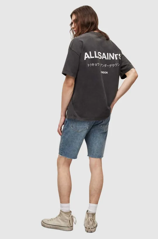 Хлопковые джинсовые шорты AllSaints Мужской