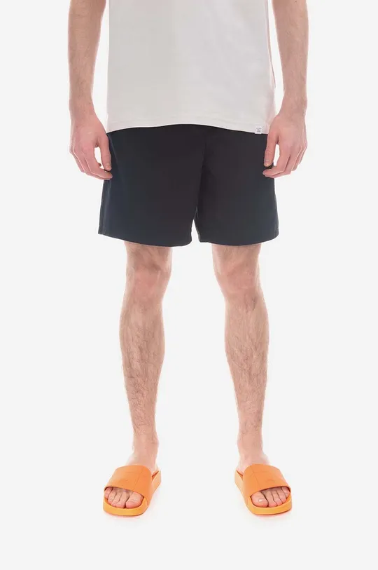 černá Bavlněné šortky Norse Projects Aros Regular Light Shorts N35-0597 9999 Pánský