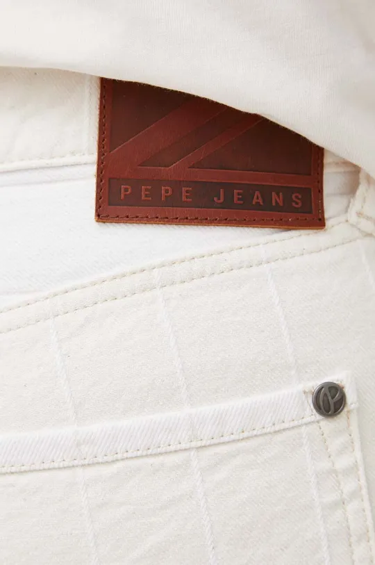 beżowy Pepe Jeans szorty bawełniane Callen