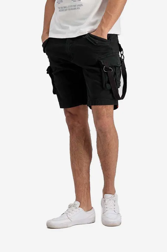 nero Alpha Industries pantaloncini Special OPS