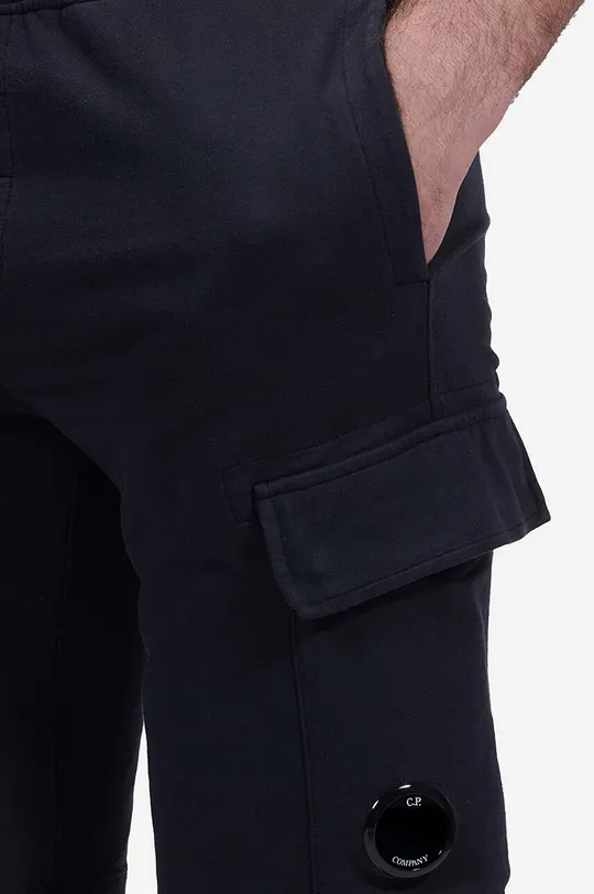 negru C.P. Company pantaloni scurți din bumbac