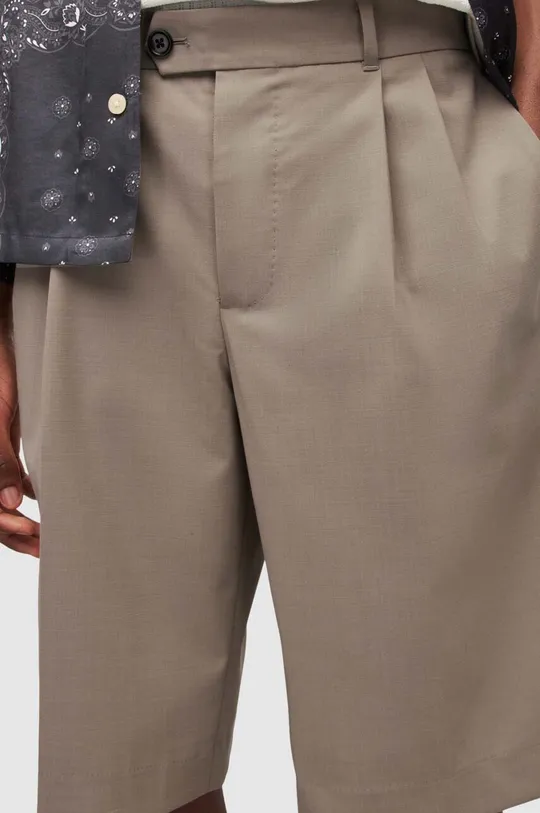 Kratke hlače AllSaints  Temeljni materijal: 54% Reciklirani poliester, 44% Vuna, 2% Elastan Postava: 100% Pamuk Postava džepova: 100% Poliester