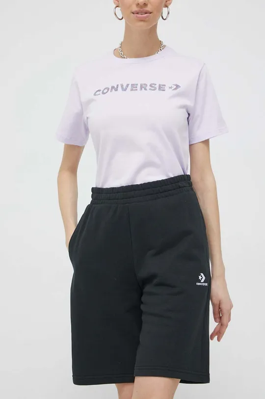 črna Kratke hlače Converse Unisex