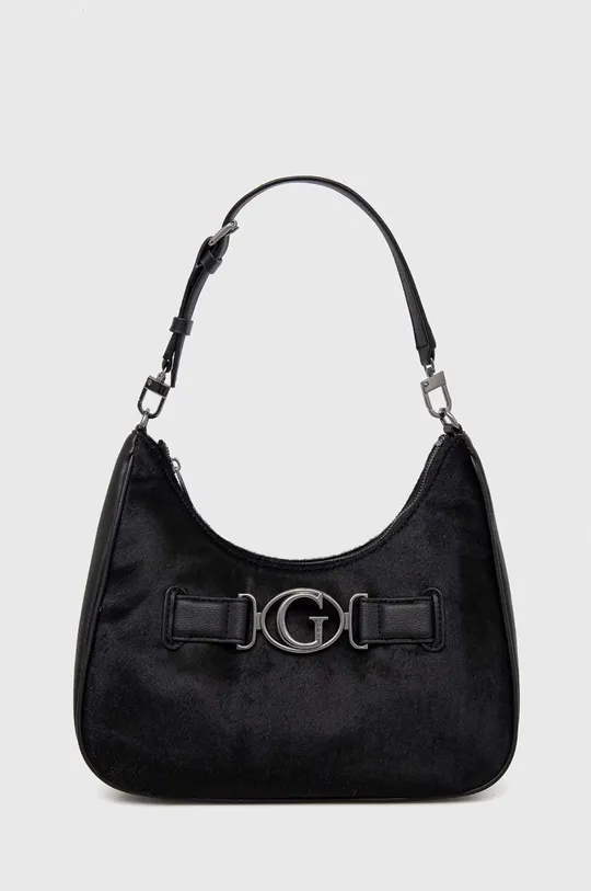 μαύρο Δερμάτινη τσάντα Guess Γυναικεία