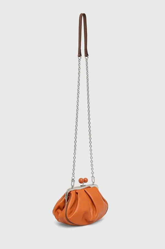Δερμάτινη τσάντα Weekend Max Mara πορτοκαλί