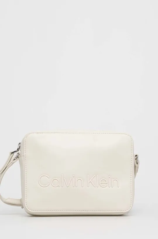 μπεζ τσάντα Calvin Klein Γυναικεία