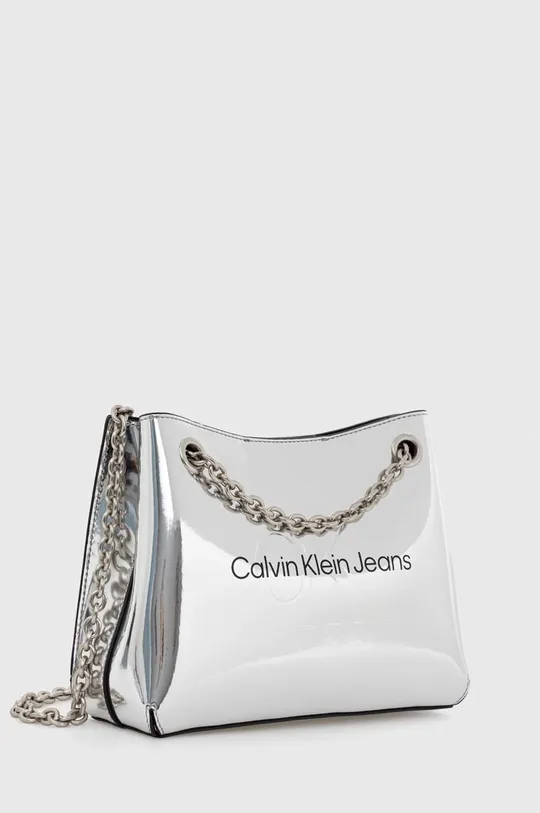 τσάντα Calvin Klein Jeans ασημί