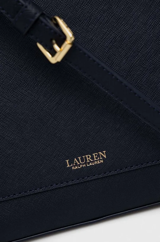 σκούρο μπλε Δερμάτινη τσάντα Lauren Ralph Lauren