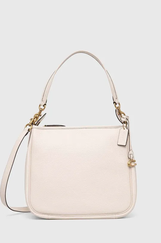 beige Coach borsa a mano in pelle Cary Shoulder Donna